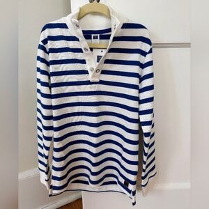 Janie and Jack Mock Neck Striped Pullover NWT